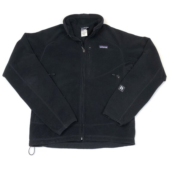 Patagonia Mens Lightweight R4 POLARTEC Fleece Black Zip Up Jacket Small 36151 - Picture 1 of 9